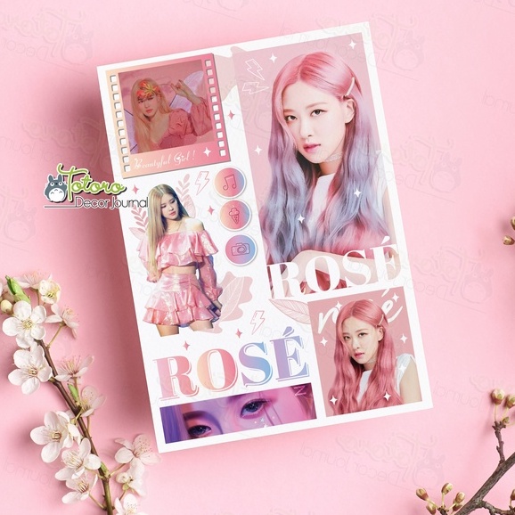Sticker Rosé Blackpink khổ a6  hoặc a5  chưa cắt
