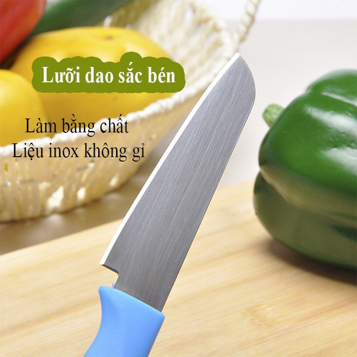 Dao gọt trái cây, hoa quả cán nhựa,dao gọt có nắp đậy bảo đảm an toàn_CC888