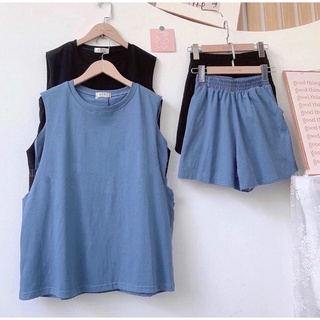 Set tanktop liền bra cá tính/Set đồ bộ thể thao nữ