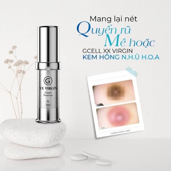 Kem Làm Hồng Nhũ Hoa XX Virgin N Gcell, Khử Thâm Lên Màu, Hồng Hào Quyến Rũ