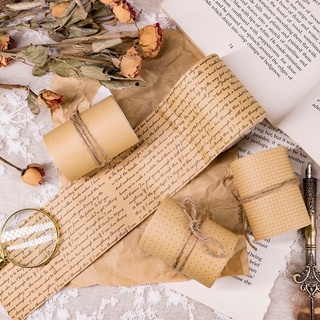 Giấy kraft cuộn dài 3 mét giấy kraft A4 màu nâu giấy nền trang trí sổ bullet journal scrapbook gói quà handmade