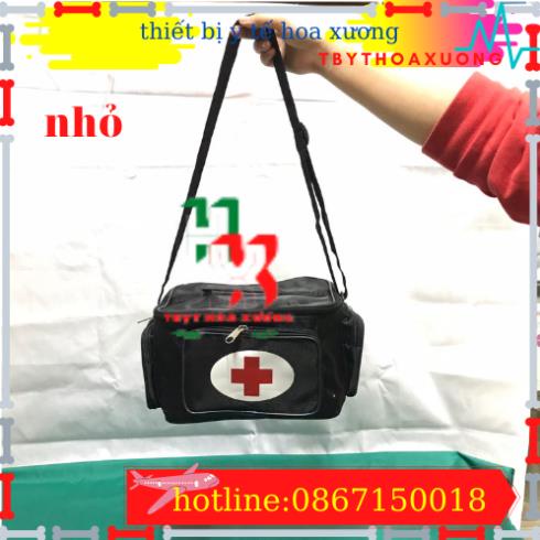 Túi Cứu Thương Cỡ Nhỏ 25x15x19cm - Túi Y Tế ( Màu Đen)