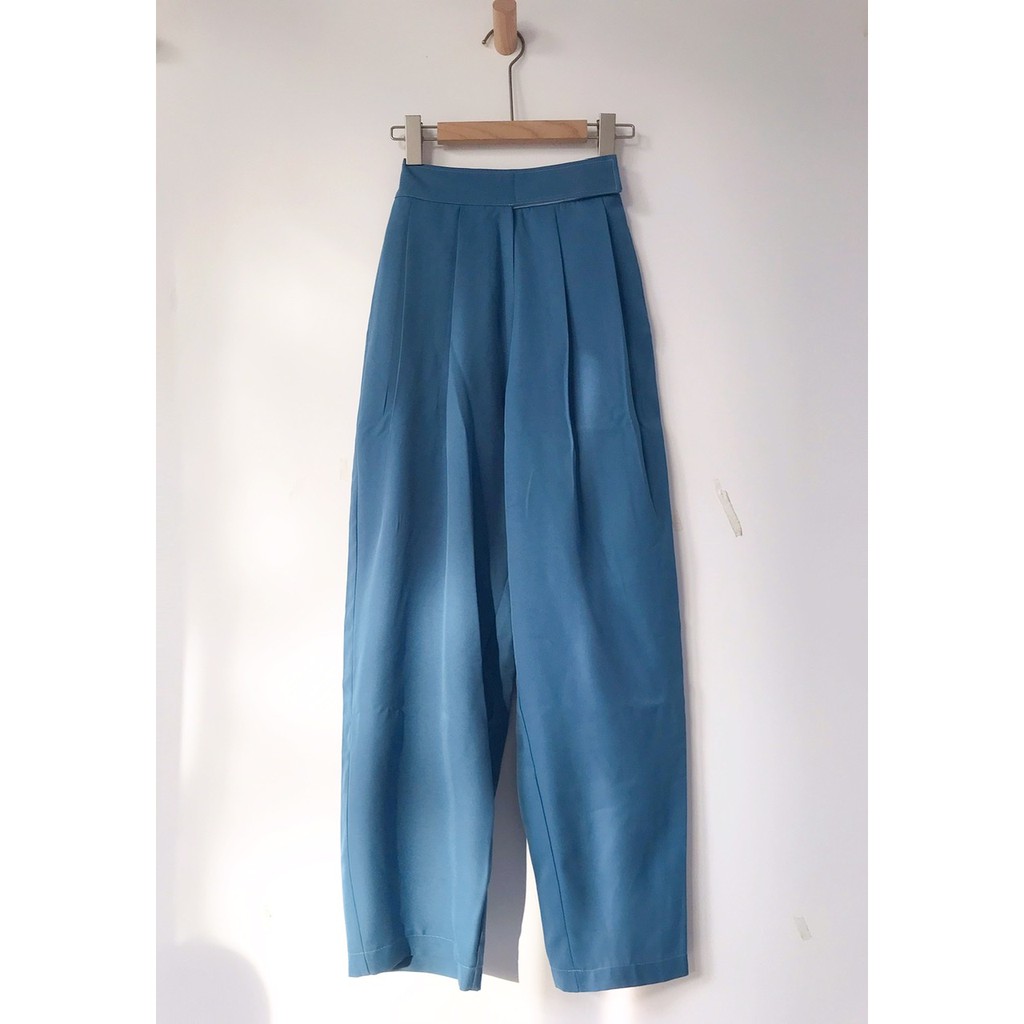 Quần tây ulzzang ống rộng lưng cao | BigBuy360 - bigbuy360.vn