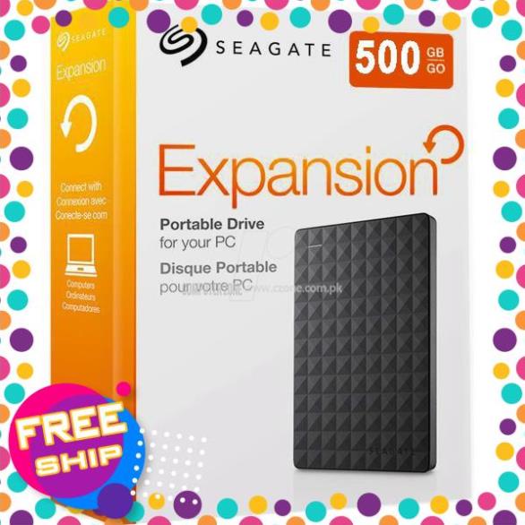 Ổ CỨNG DI ĐỘNG 500GB SEAGATE EXPANSION I Full Box - 24T BH [HH3G COMPANY]