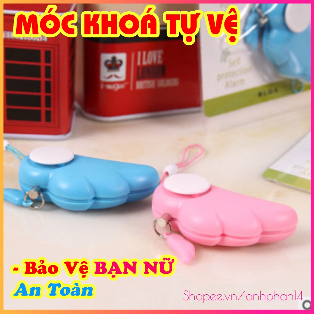 [GIAO NGAY] MÓC KHÓA TỰ VỆ BÁO ĐỘNG TO HÌNH CÁNH THIÊN THẦN CHỐNG TRỘM CHO NỮ