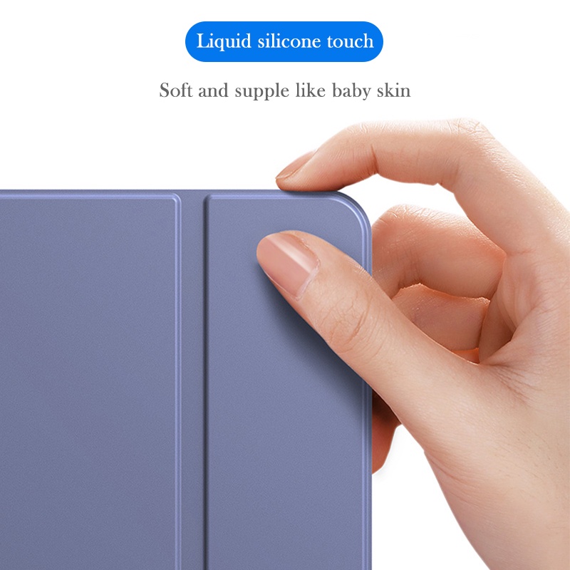Ốp Máy Tính Bảng Silicon Nhiều Màu Tự Động Thức Ngủ Cho iPad 10.2 2021 2020 2019 Air 4/5 10.9 inch iPad mini 1/2/3/4/5/6