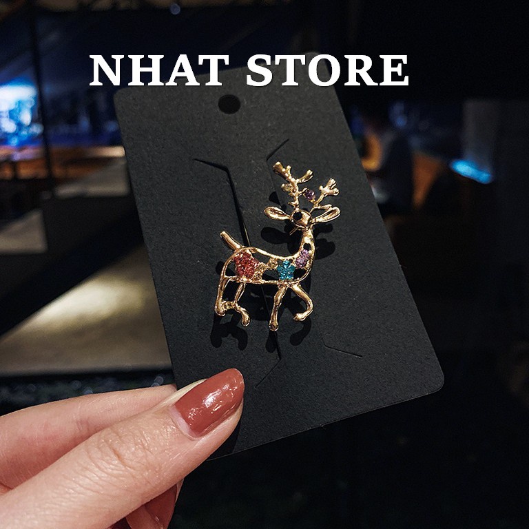 Ghim cài áo nam nữ NHAT STORE, trâm cài vest hình con hươu