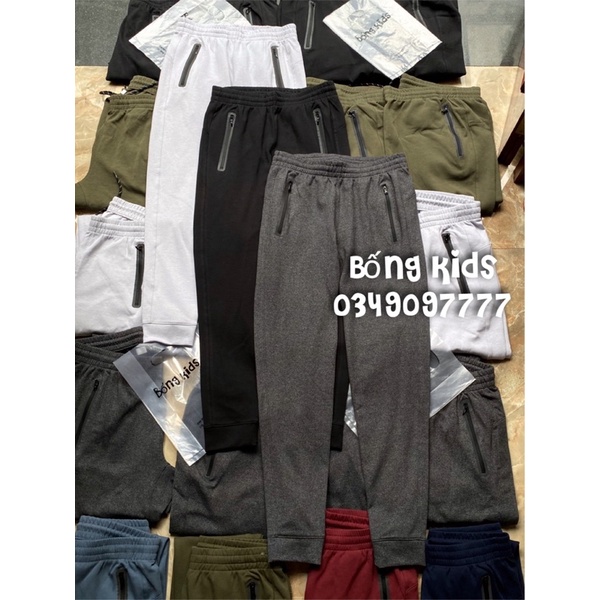 Quần Jogger Vải Ép Nam Túi Zip ON