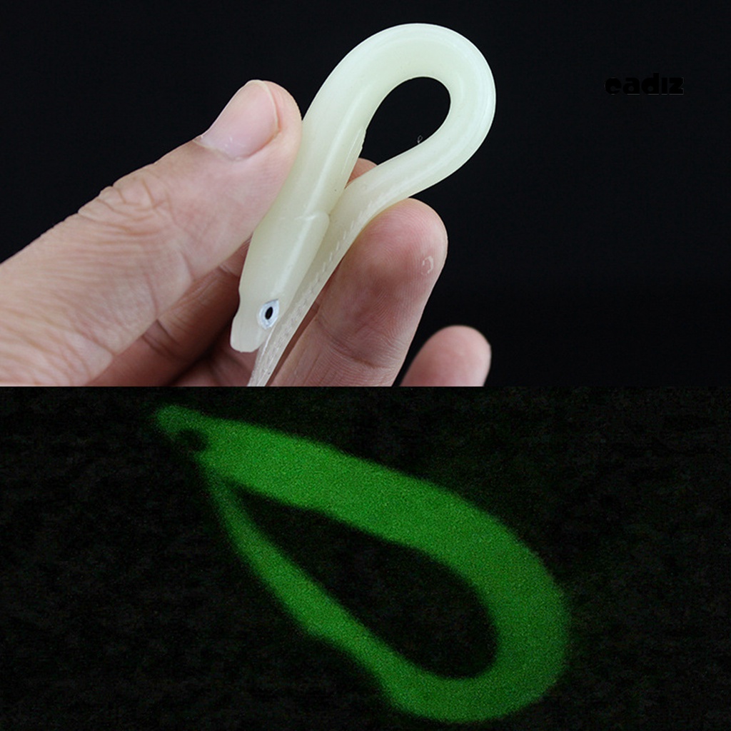 Set 5 Mồi Câu Cá Mềm Phát Quang Siêu Bền 14cm / 6.3g