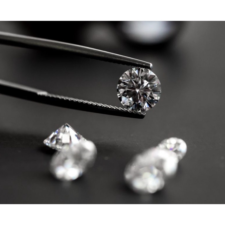 Sỉ 50 Đá CZ Cubic Zirconia loại 7A 6.5Ly  -  Siêu Cứng Thụy Sỹ