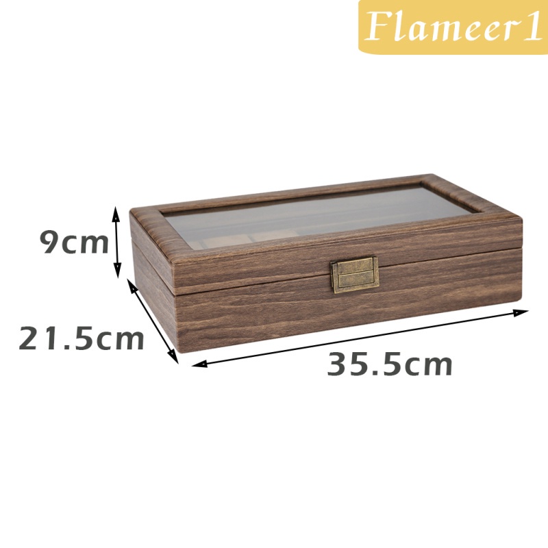 Hộp Kính Gỗ Trưng Bày Đồng Hồ / Trang Sức Phong Cách Vintage 1