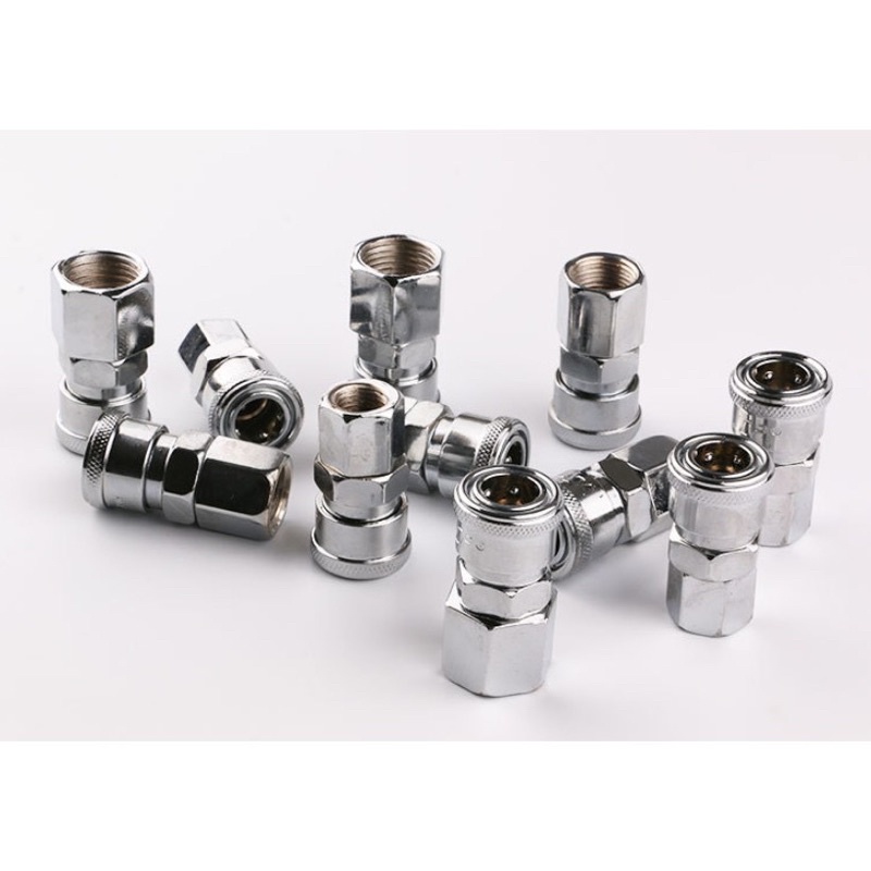 Cút nối dây hơi nhanh SF20 dùng cho máy nén khí, Phụ kiện máy nén khí ren trong 1/4
