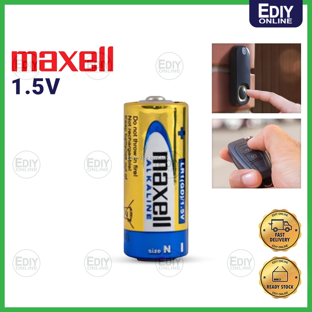 Pin Maxell size N / LR1 (AM5, 910A, GP910A, KN, MN9100, N, UM5 và 4001) Max Alkaline 1.5V (vỉ 1 viên)