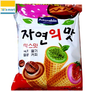 Kem ốc quế Hàn Quốc tổng hợp 3 vị ADORABLE 300g