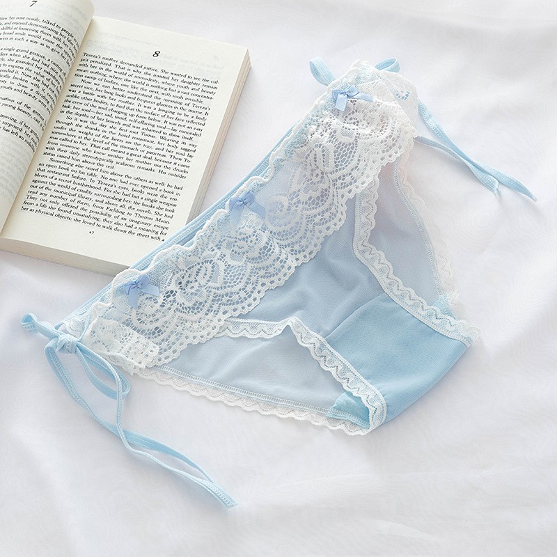 Quần lót ren cột dây bên hông đáy cotton mát mẻ gợi cảm quyến rũ QL028 | BigBuy360 - bigbuy360.vn