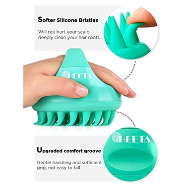 LƯỢC GỘI ĐẦU MASSAGE HEETA CHÍNH HÃNG MỸ - MẪU MỚI 2022