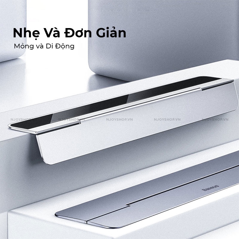 Đế Nâng Tản Nhiệt Laptop Siêu Mỏng Chính Hãng Baseus Papery Notebook Holder Cho  Ultra Book Asus Dell Sony