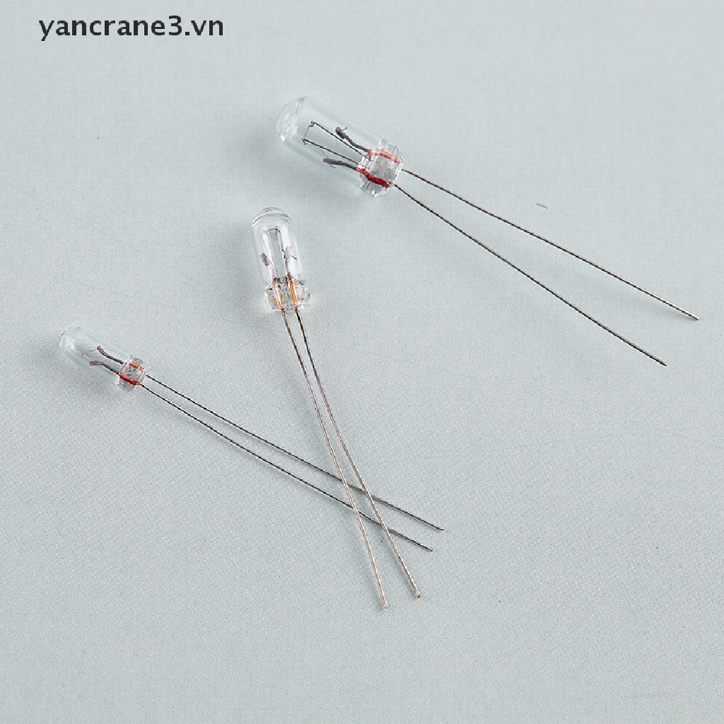 {Home} 10pcs Mini 3/4/5mm 3/6/12/24V Lamp Light Bulb Edison Incandescent Filament Rice {yancrane3.vn}