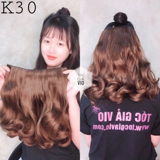 [ CAO CẤP ] Tóc Kẹp 30cm siêu dày 220g - Tóc Giả K30