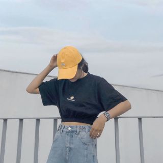 Áo croptop nhúng ôm hoa cúc