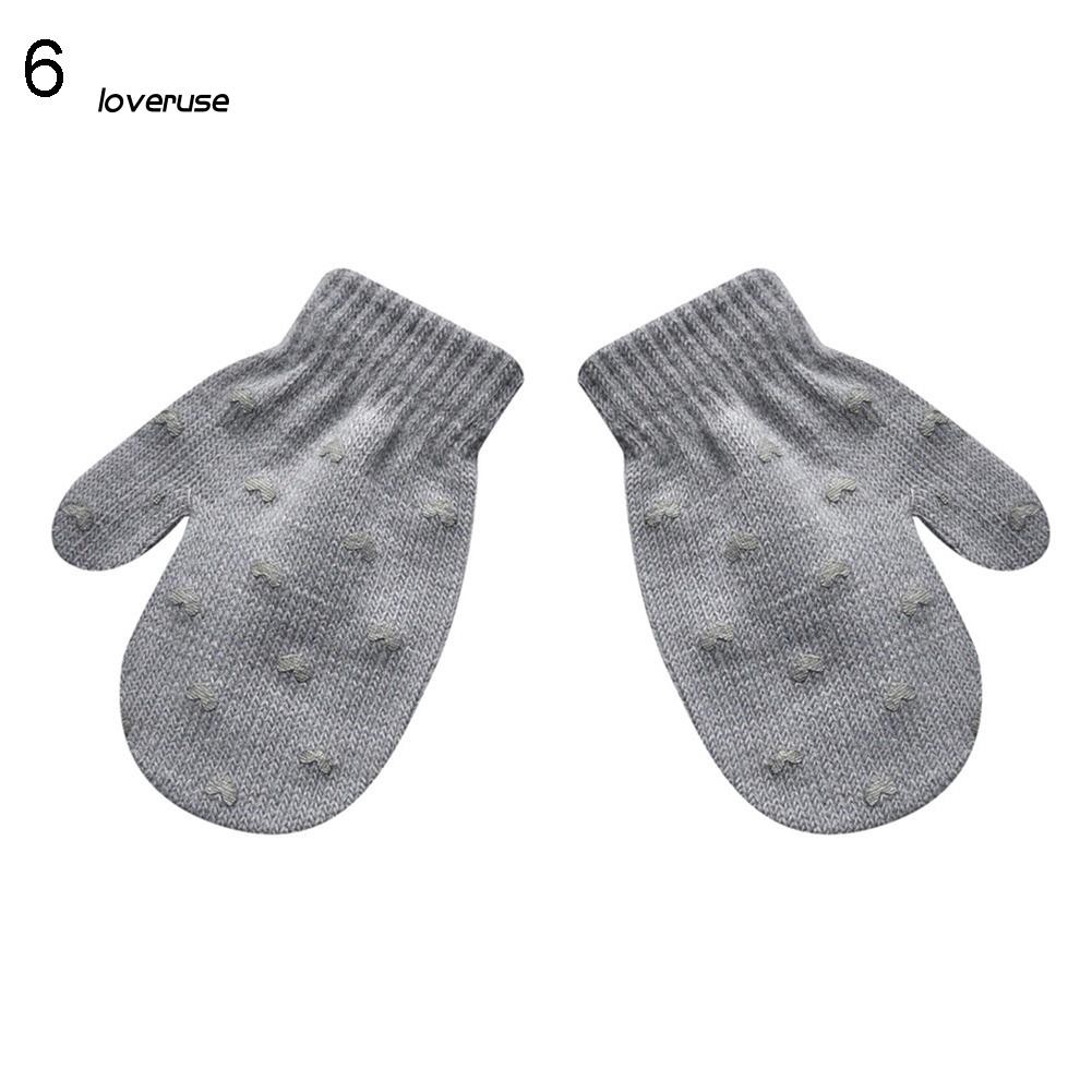 Găng tay len dày ấm áp hình ngôi sao dễ thương cho bé