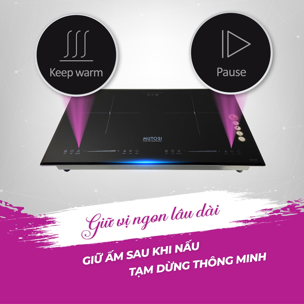 Bếp từ đôi MUTOSI MI-95D