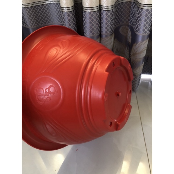 Chậu Nhựa Truyền Thống T38 Trồng Cây Màu Đỏ