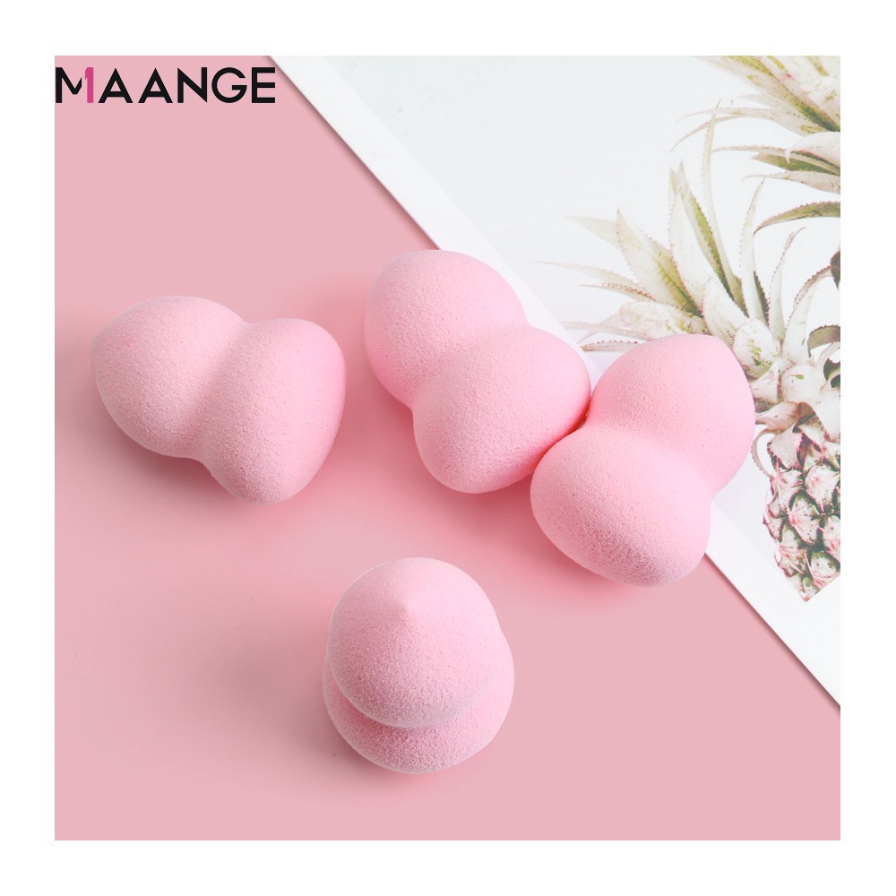 Set 4 Bông Mút Trang Điểm MAANGE Màu Sắc Gửi Ngẫu Nhiên