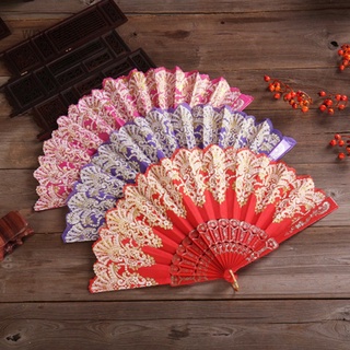 Quạt Xếp Cầm Tay Bằng Nhựa Phong Cách Trung Hoa Cổ Điển