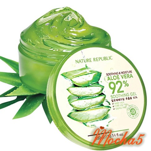 Sỉ gel lô hội NATURE REPUBLIC Aloe Vera 92% cấp ẩm đa năng 300ml [Chính Hãng]