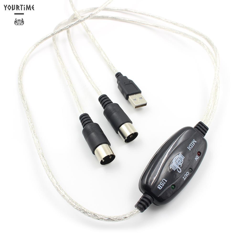 Cáp chuyển đổi Midi sang Usb cho máy tính bàn phím điện tử PC chuyên nghiệp