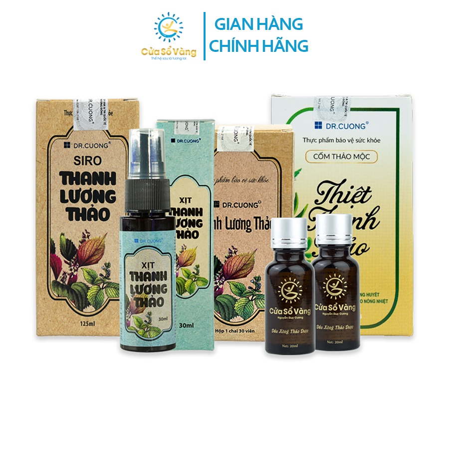 Bộ 3 Hiệp Sỹ Cửa Sổ Vàng, Thanh Lương Thảo, Thiệt Thanh Thảo, Tinh Dầu Thảo Dược, Bảo Vệ Sức Khỏe Toàn Diện Cho Gia Đình