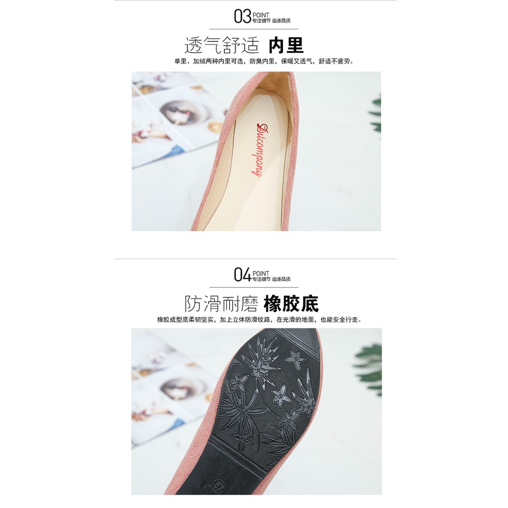 Giày Búp Bê Mũi Nhọn Size Lớn 41-43 Thời Trang Cho Nữ 40-42 | BigBuy360 - bigbuy360.vn
