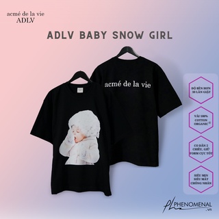 Áo Thun Tay Lỡ Unisex ADLV Snow Chuẩn 100% Cotton 2 Chiều Dày Cao Cấp Oversized Form Rộng