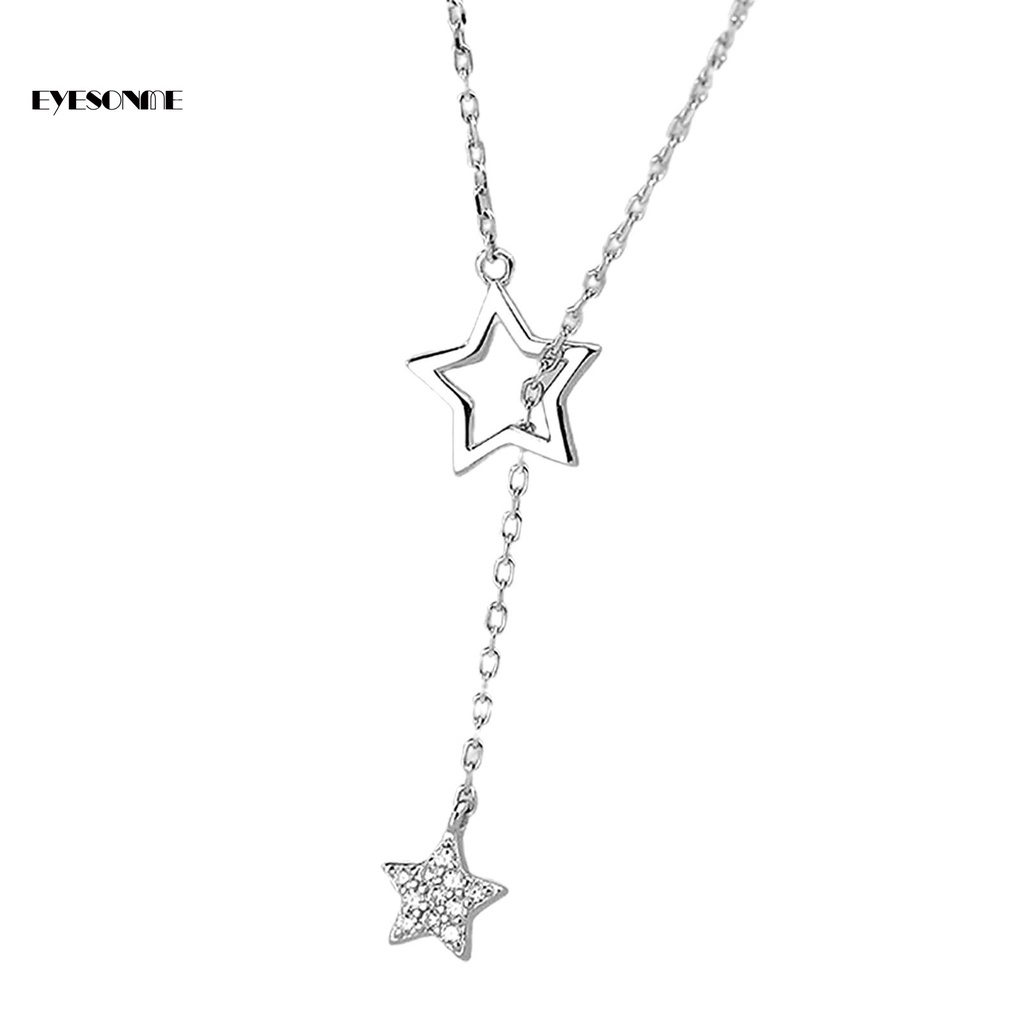 Vòng cổ Mặt Hình Đôi Mắt Bằng Thép Không Gỉ Dễ Phối Đồ Thời Trang Cho Nữ