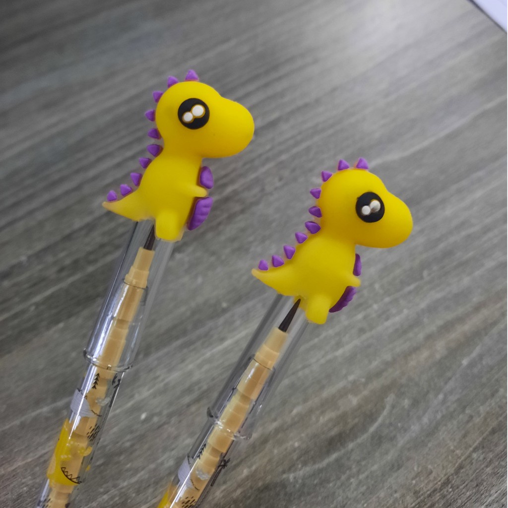 Bút chì khúc 2B hình khủng long DINOSAUR CLASSMATE-NP05DI, nét bút mịn, dùng cho bé luyện chữ viết -vpp Quế Anh
