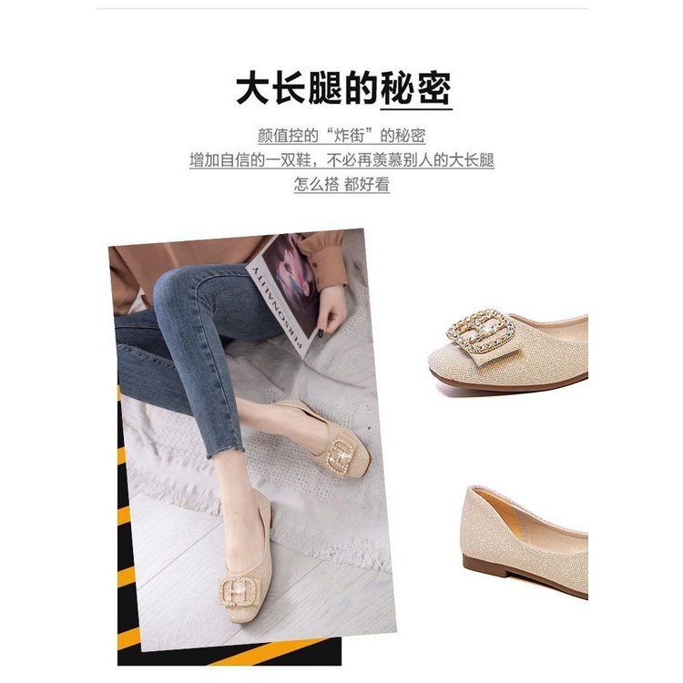 Giày Búp Bê Đế Mềm Mũi Vuông Thời Trang Xuân Hè Dành Cho Nữ 2023