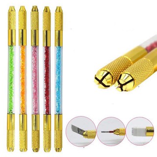 2 cay Cán khắc Hạt Đá 2 Đầu