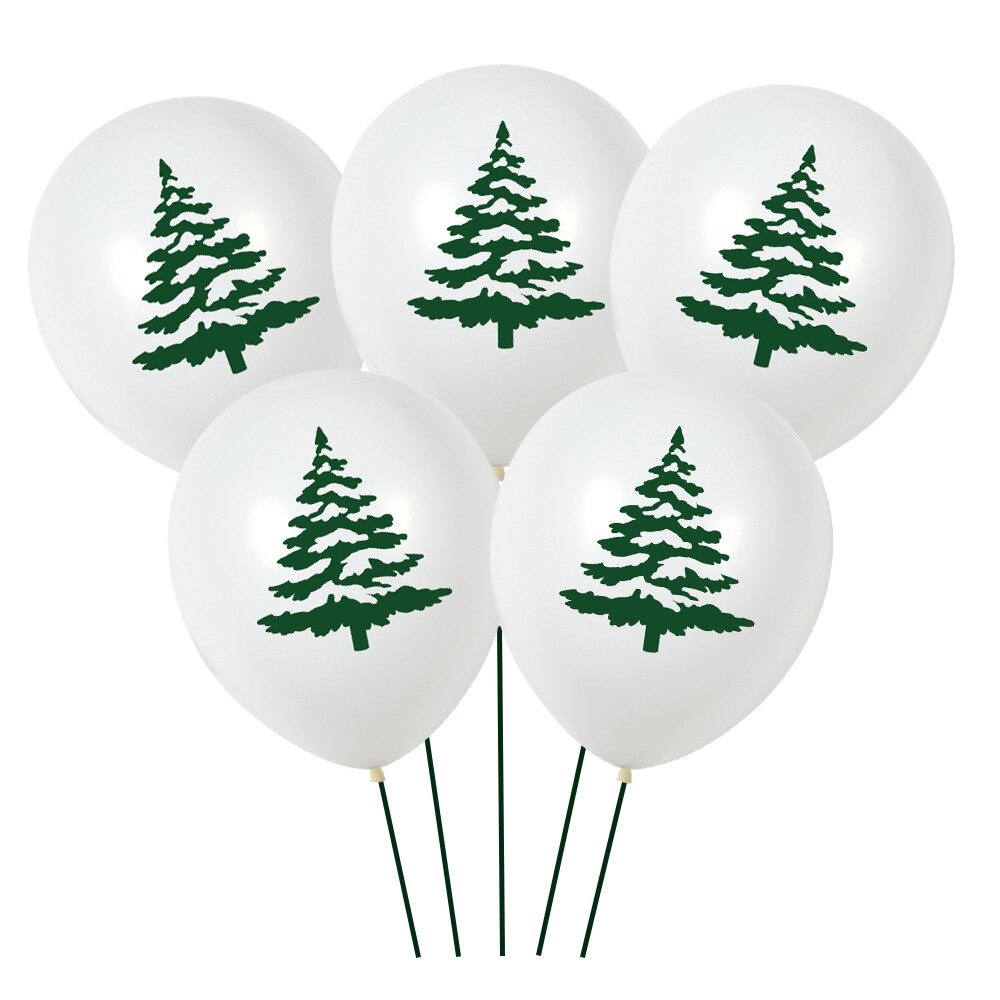 Bộ bong bóng trang trí giáng sinh in hình ông già noel