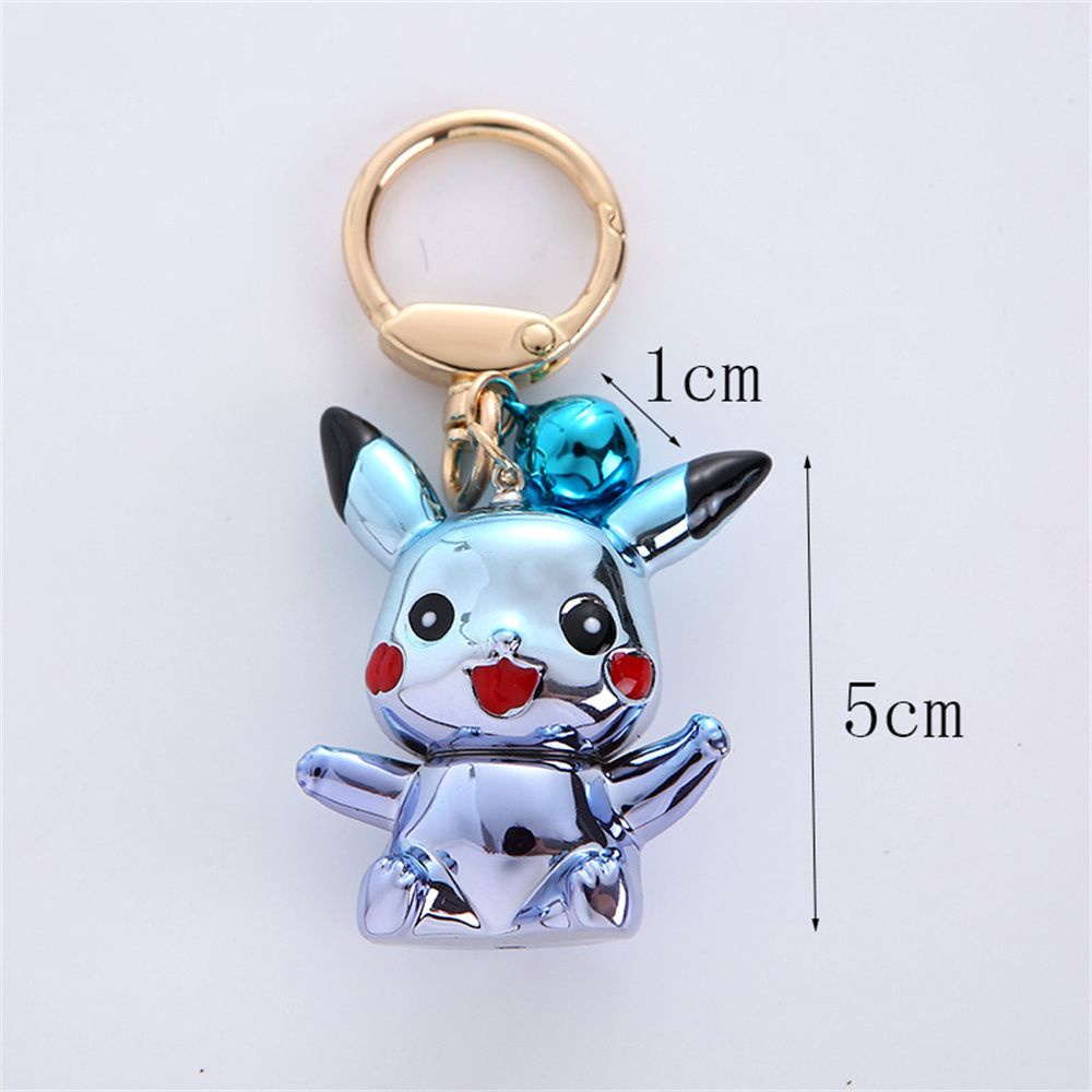 Móc khóa Pikachu bằng kim loại tùy chọn màu dễ thương