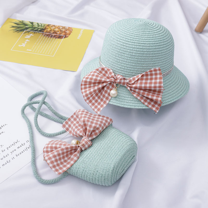 Nón Cói Túi Cói Đi Biển Nơ Xinh Xăn Cho Bé - Mũ Cho Bé, Túi Đeo Cho Bé -  Mihoshop