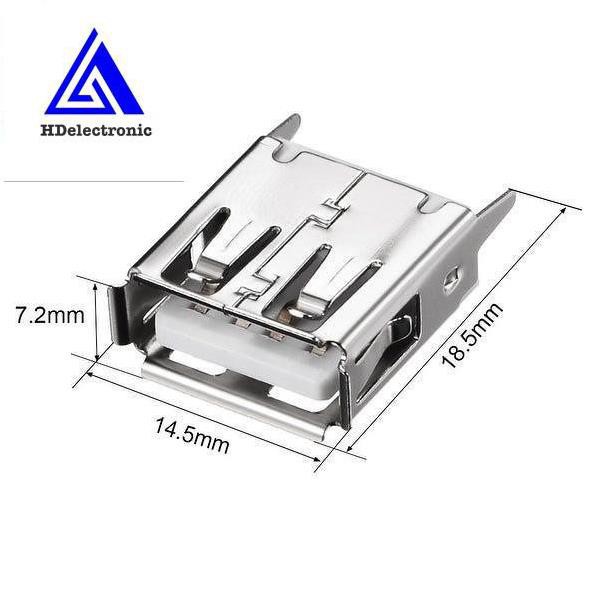 USB A DIP, SMD, 180