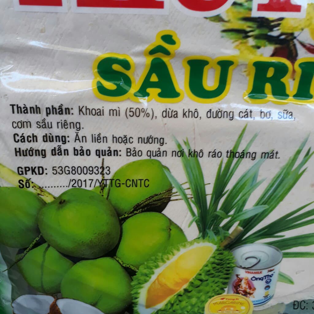 BÁNH PHỒNG SỮA SẦU RIÊNG HIỆU THÚY LOAN  - thơm ngon đặc biệt