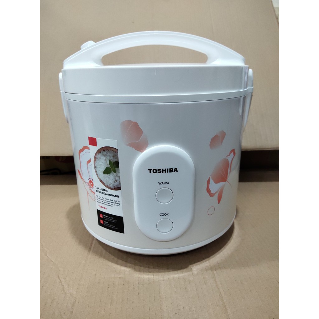 Nồi cơm điện cơ Toshiba 1L RC-10JE2VN nắp gài lòng nồi chống dính 1.0L  -Shop Tiện Ích