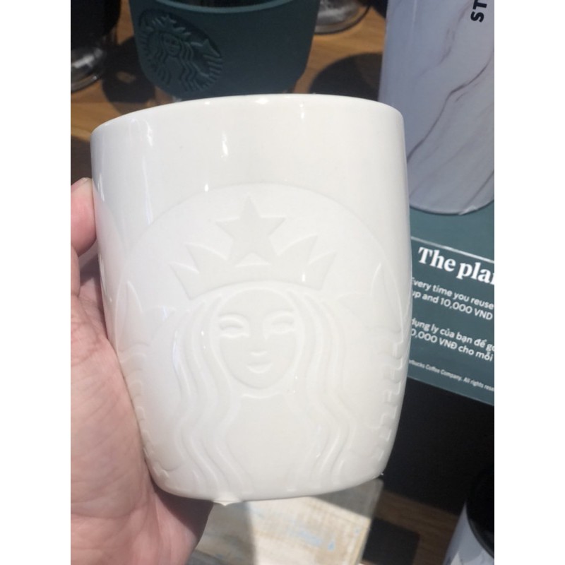 ly sứ Mug trang  Starbucks Vietnam (Chính hãng)