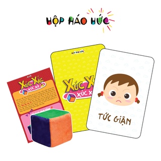 Set trò chơi XÚC XẮC XÚC XẺ học về màu sắc kích thích thị giác cho bé 0-3 tuổi Hộp Háo Hức