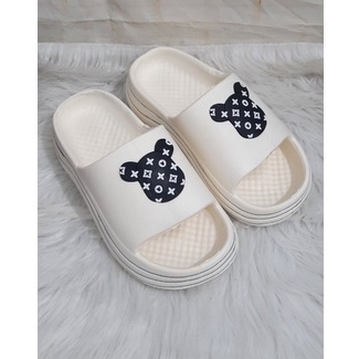 DÉP SIÊU NHẸ HÌNH  GẤU ĐẾ SỌC ĐỘN ĐẾ CAO 3CM ( ĐẶT TĂNG LÊN 2 SIZE)