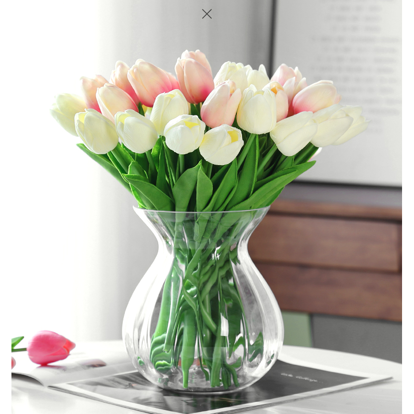 Set 10 Hoa Tulip Giả Để Trang Trí
