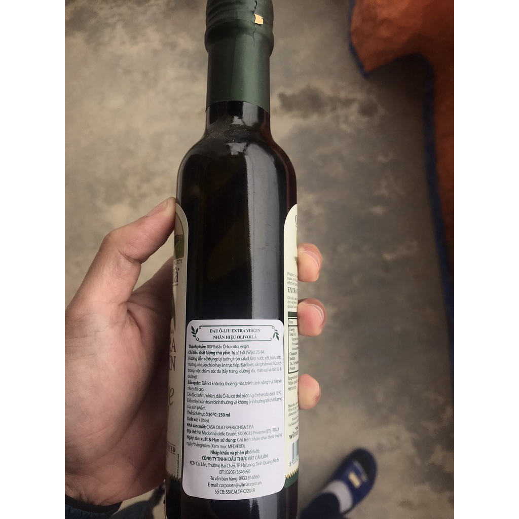 Dầu Olive Oil Extra Nhập Khẩu Ý 250ml