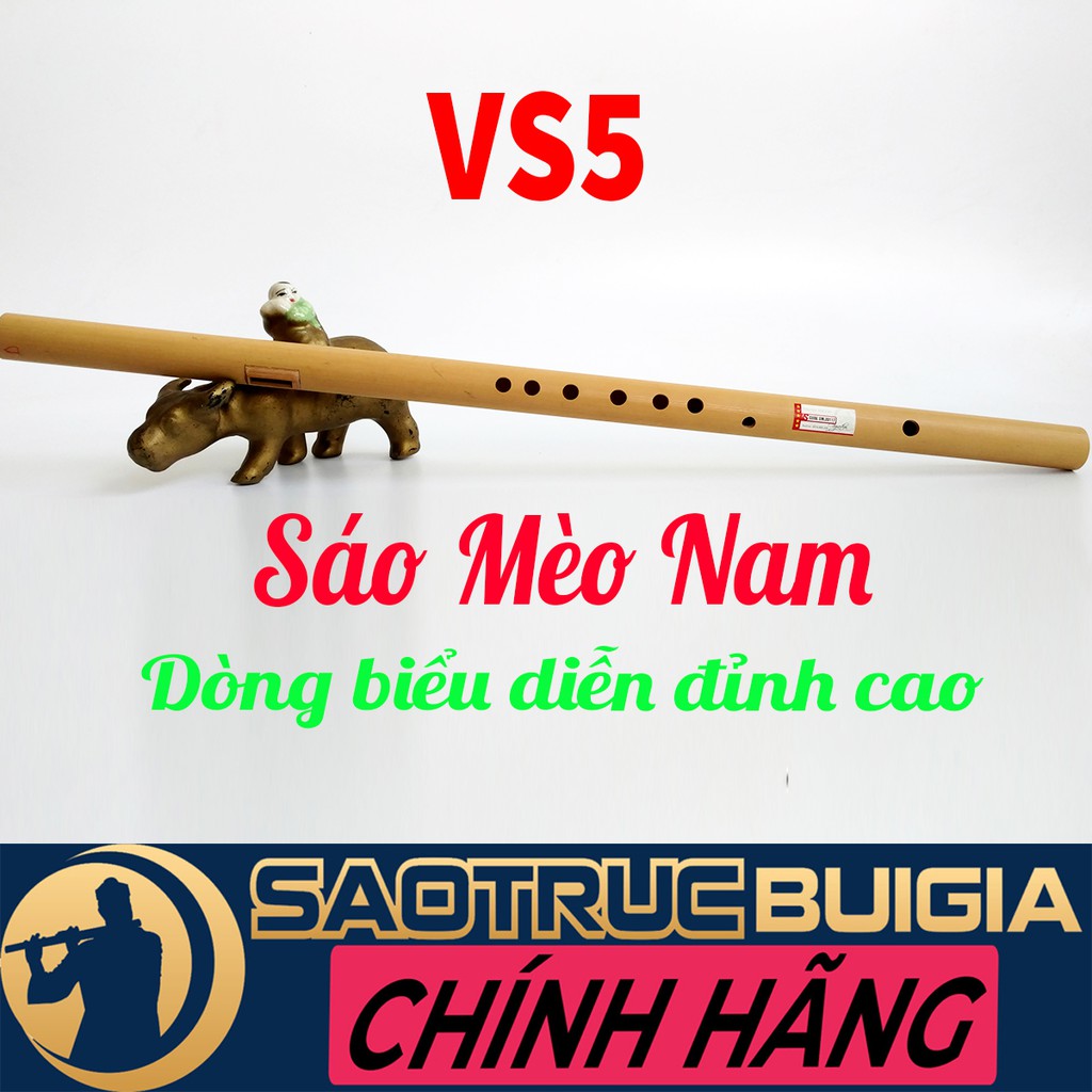 Sáo Mèo Nam Bùi Gia - VS5 Dòng cao cấp biểu diễn chuyên nghiệp - Tặng túi nhung+Tài liệu học sáo